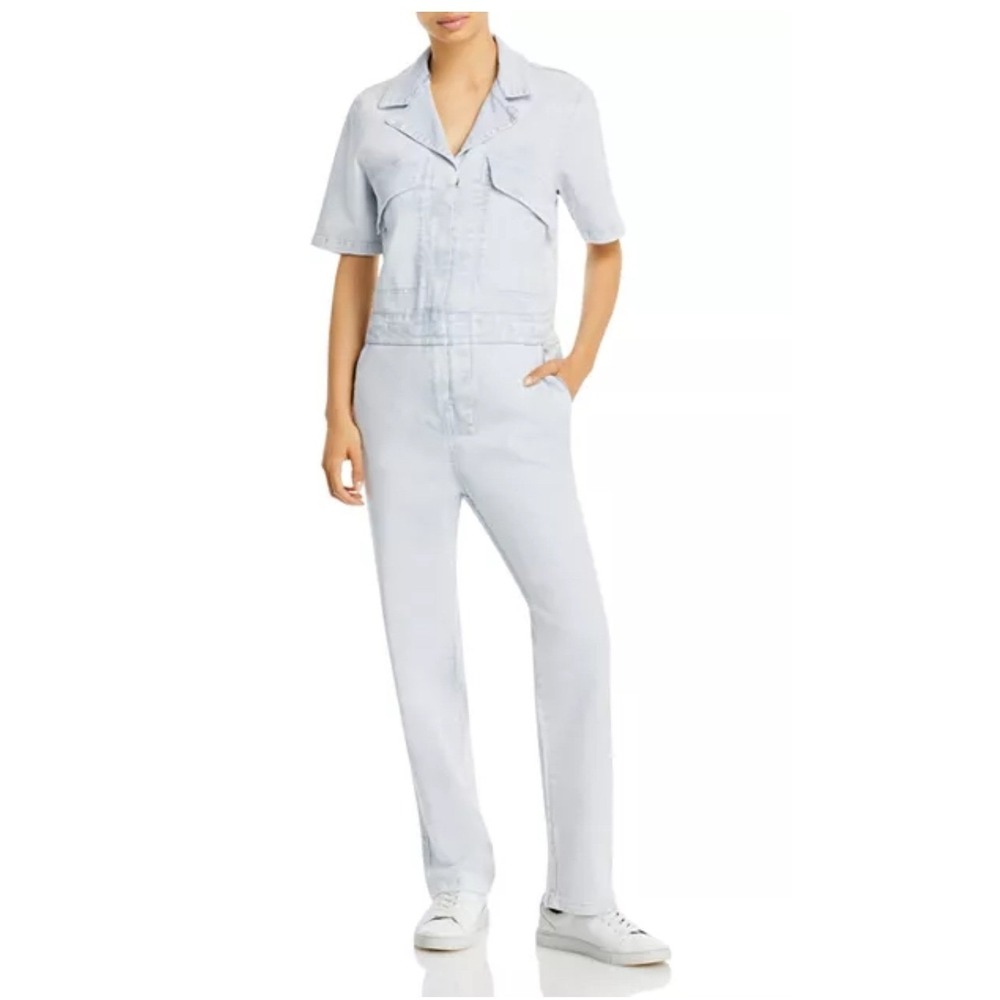Faherty Organic Cotton Acid Wash Short Sleeve‎ Jumpsuit Women's XS